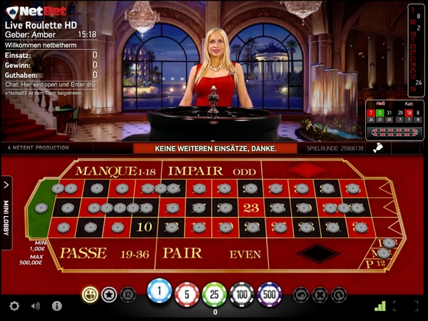 Franzsisches Roulette im NetBet Live Casino