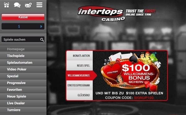 Casino Red von Intertops