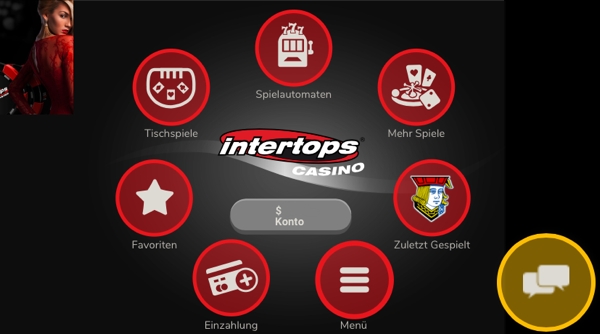 Intertops Casino f�r mobile Ger�te