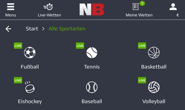 NetBet Sportwetten f�r Handy und Tablet